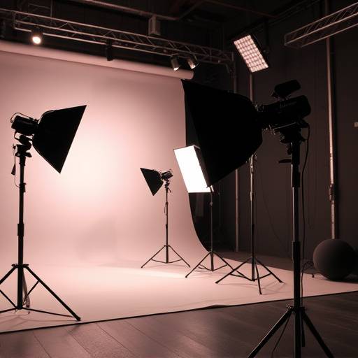 최첨단 조명 장비 세트