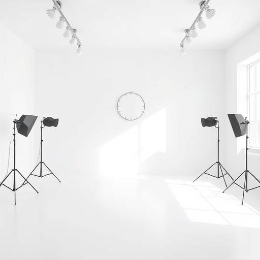 화이트톤 인테리어의 밝고 깨끗한 스튜디오